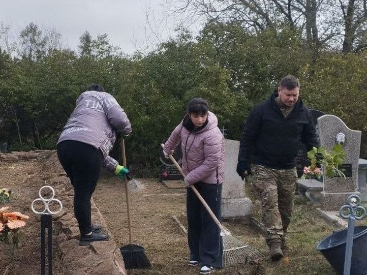 В запорожском Терпенье благоустроена Братская могила накануне Дня освобождения села