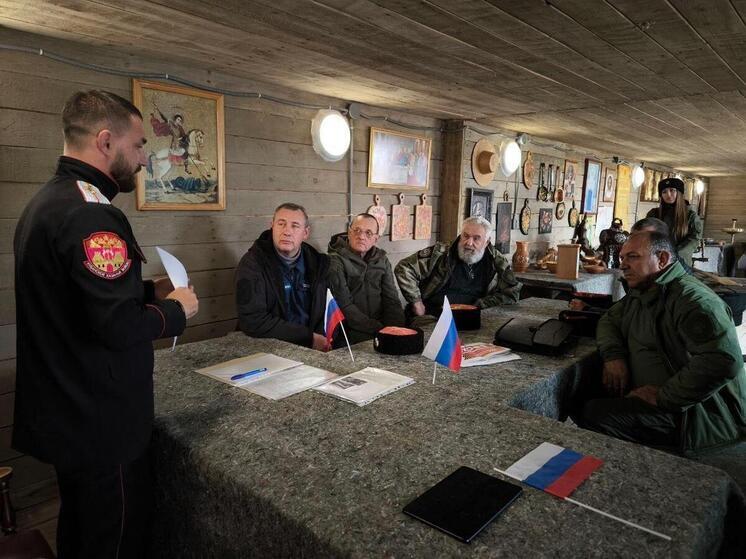 Кубанские казаки встретились с херсонскими коллегами из Новоалексеевки