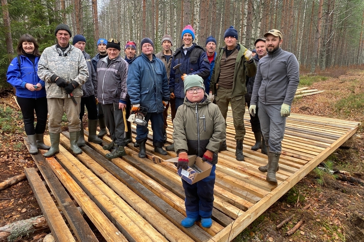 Энтузиасты построили мост на трассе "Фонтаны"