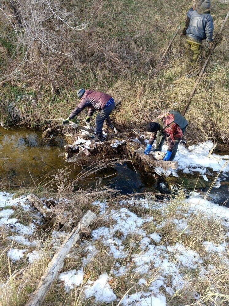 В Ширинском районе расчистили русло реки Туим от мусора