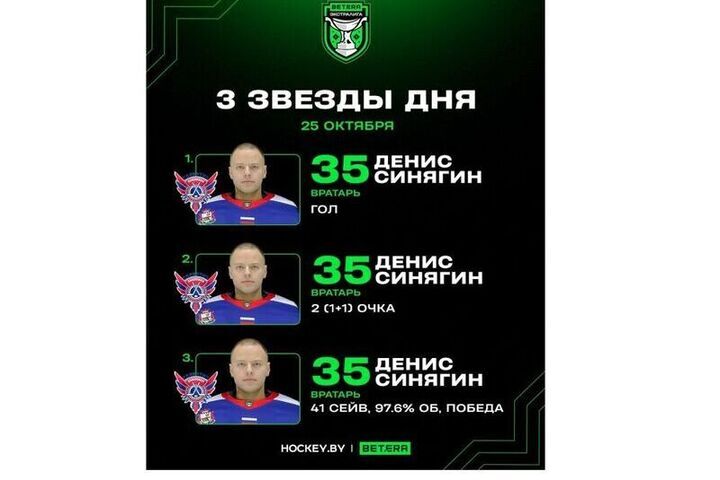 Вратарь смоленского «Славутича» сотворил настоящее хоккейное чудо