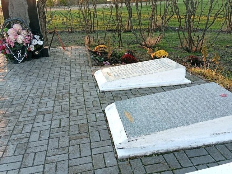 В запорожской Нововладимировке облагородили Братскую могилу