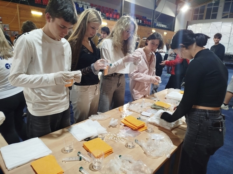 В Серпухове прошел мастер-класс по изготовлению «сухого» душа