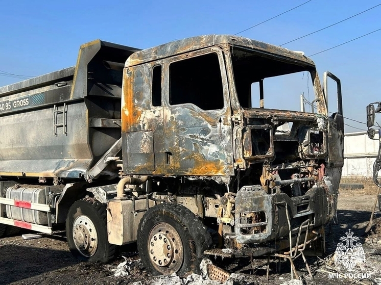 В Туве в сгоревшем КАМАЗе погиб 49-летний водитель