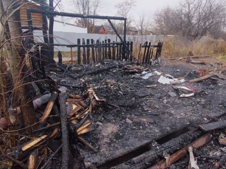 В садах у Йошкар-Олы сгорел дом