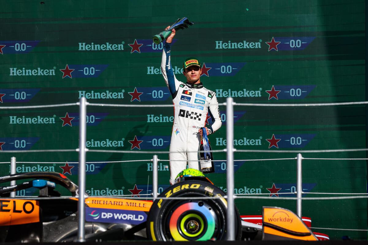 Пилот «Макларена» опережает своего партнера по команде Оскара Пиастри всего на одно очко.