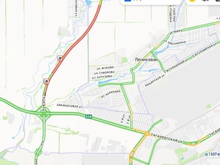 Адская пробка сковала движение на Северном обходе Ростова