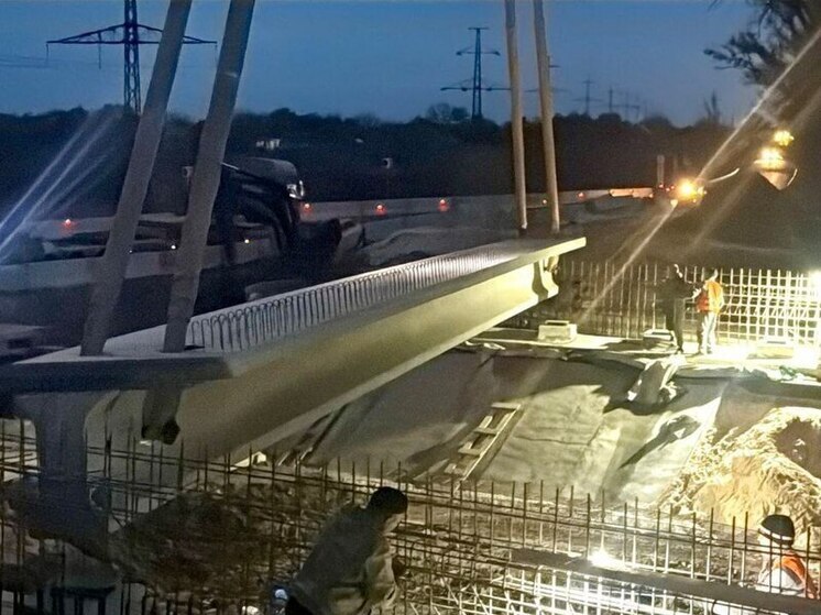 Капремонт моста через реку Скелевая на трассе Светлодарск-Мироновка-Попасная перешел на новый уровень