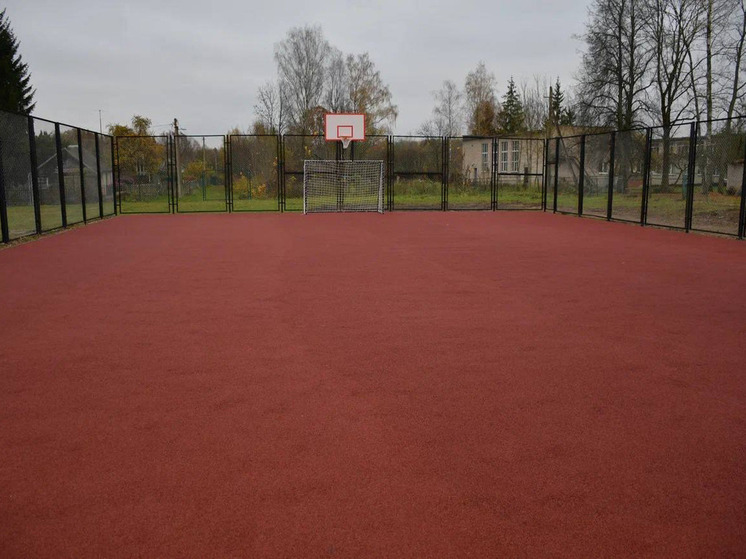 В Хохловской школе Смоленского района открыли новую спортивную площадку