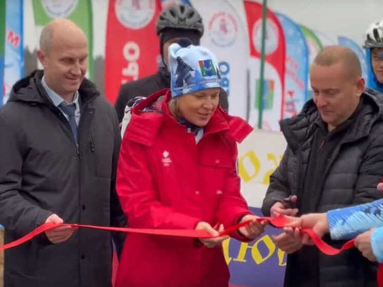 Новую лыжероллерную трассу открыли в Вожеге