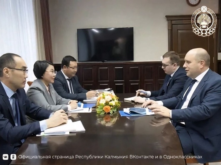 Глава правительства Калмыкии встретилась с представителями «Газпромбанка»
