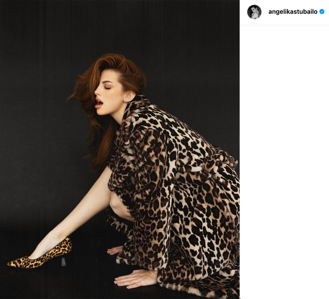Анжелика Стубайло позирует для фотосессии