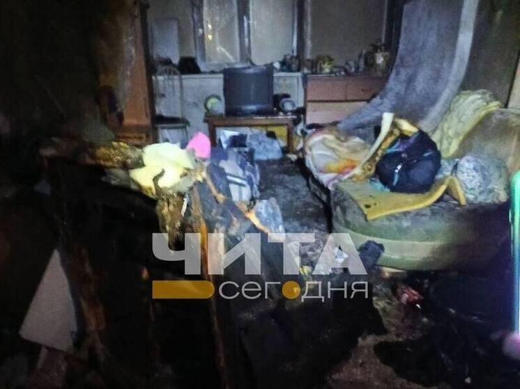 Пожар произошел в общежитии в Чите