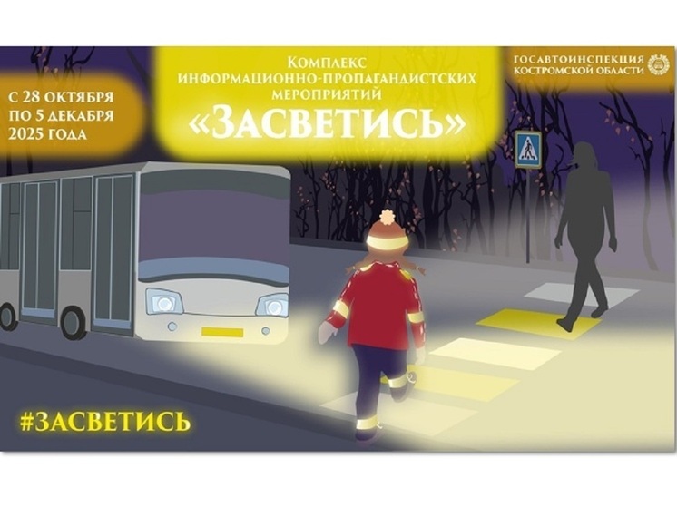 В Костромской области проходит акция по обеспечению безопасности пешеходов