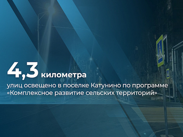 В поселке Катунино под Архангельском стало светло