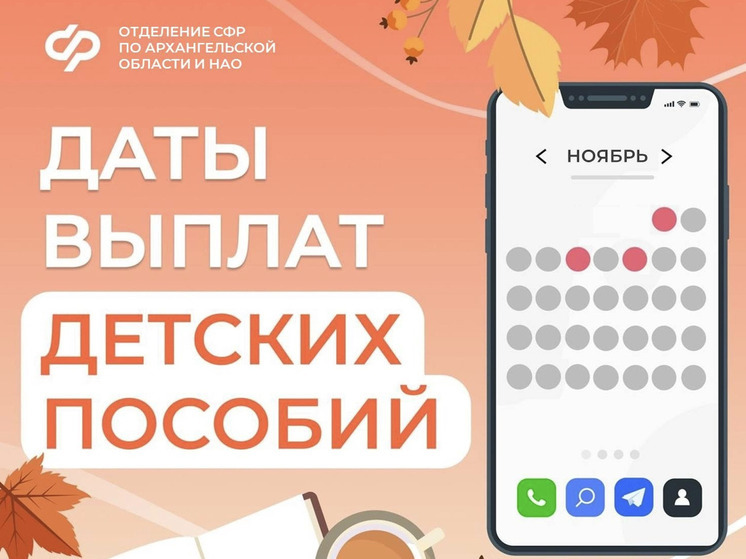Семьям Архангельской области выплатят октябрьские пособия досрочно