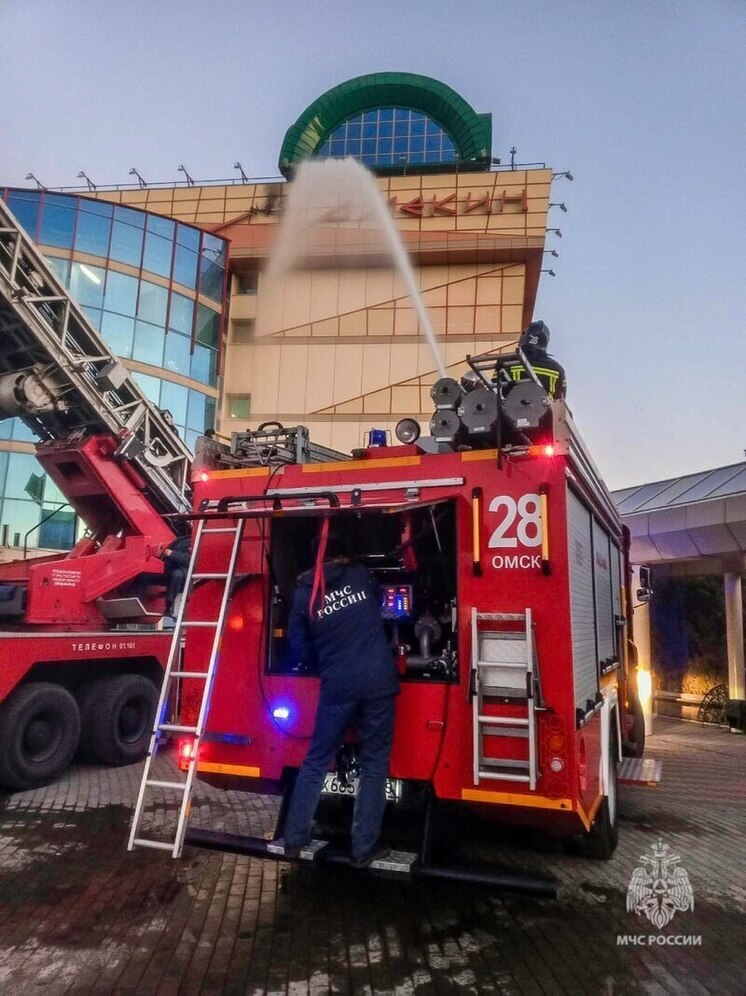 В Омске загорелась вывеска театра кукол «Арлекин»