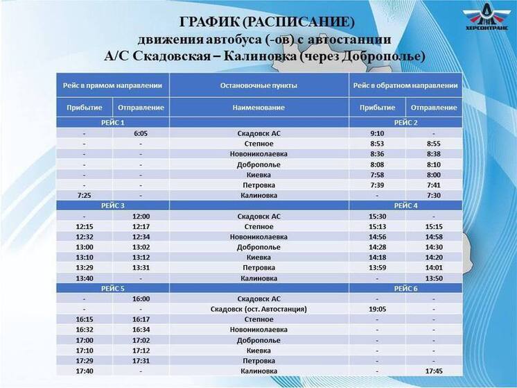В Херсонской области открыли новый автобусный маршрут