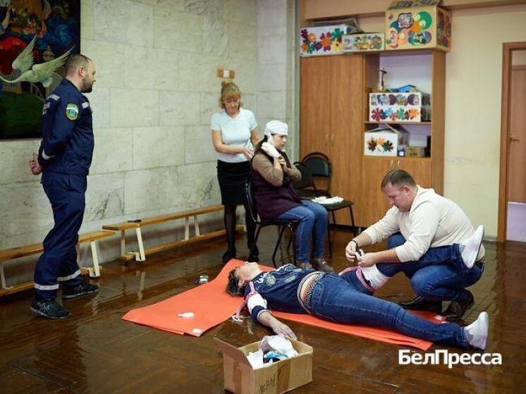 Во дворце детского творчества Белгорода отработали действия при РО