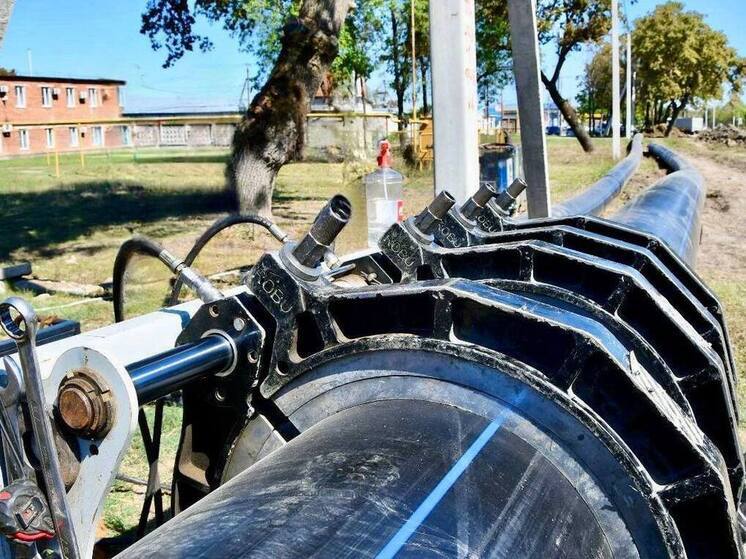 В Горячем Ключе выполнили более 40% работ на магистральном водоводе