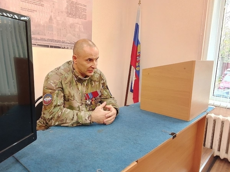 Участник СВО провёл урок патриотизма на Посту №1 в Курске