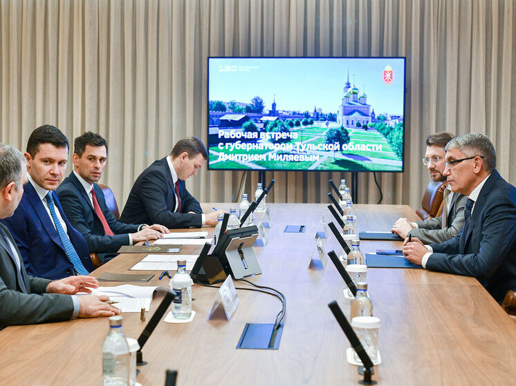 Алиханов и Миляев сверили часы о развитии тульской промышленности