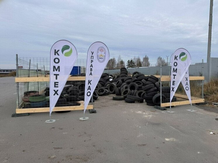 В Калининском округе Тюмени собрали более 40 тонн старых шин в рамках экологической акции