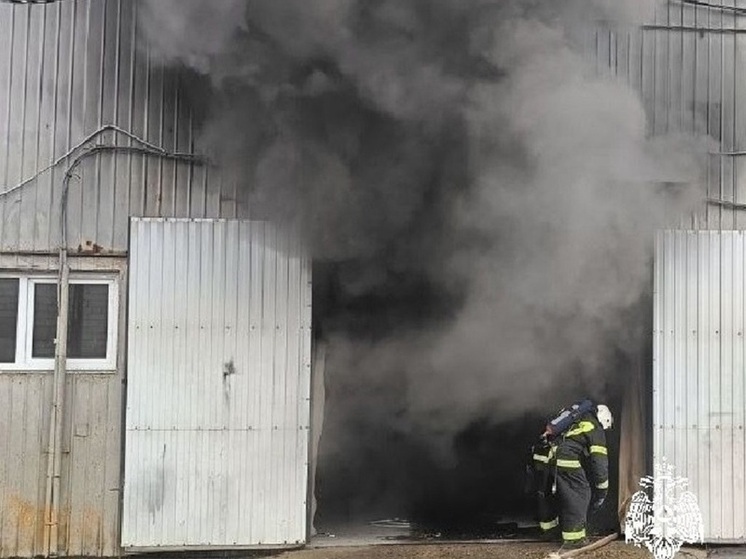 Пожар частично уничтожил автосервис в Костроме