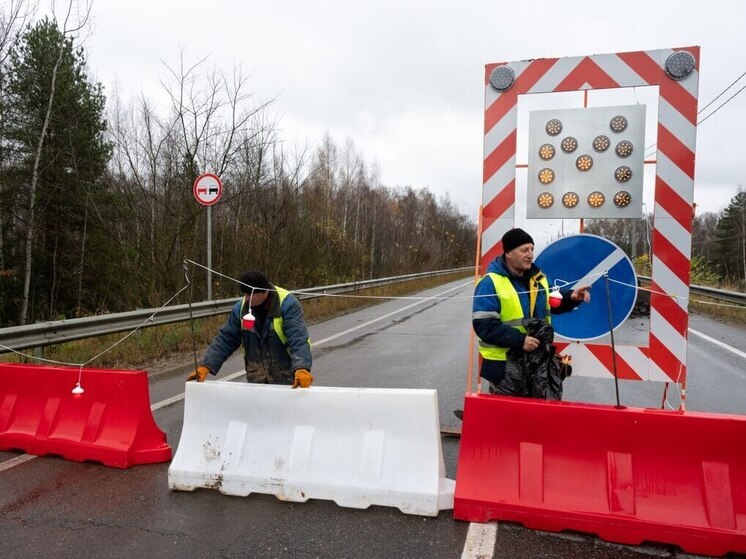 Путепровод у деревни Лукино закрыли для проезда: работы на нем уже начались