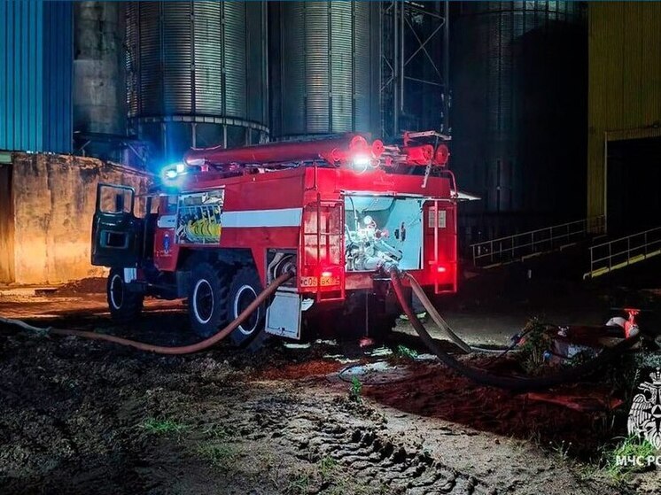 В Киреевском районе потушили пожар в сушильной камере