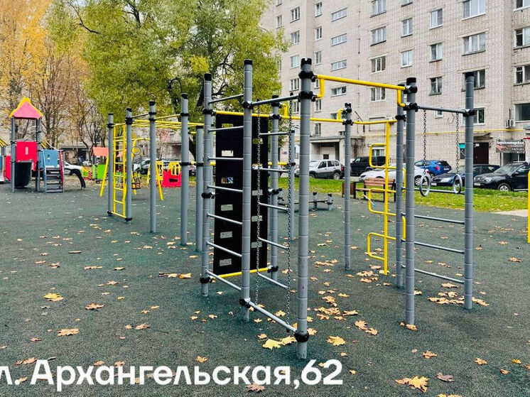 Десять новых спортивных и детских площадок установили в Череповце