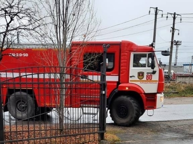 В Алакуртти пожарные потушили возгорание на открытой территории