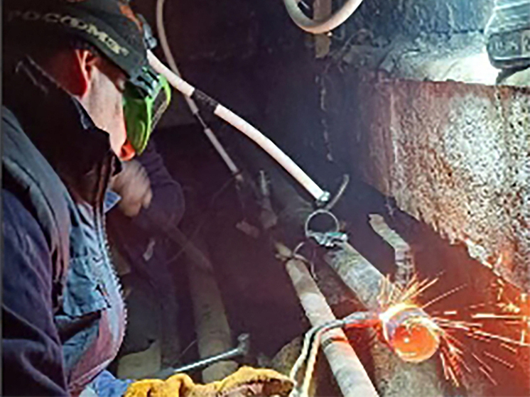 Калужане помогают восстановить теплоснабжение в Первомайске