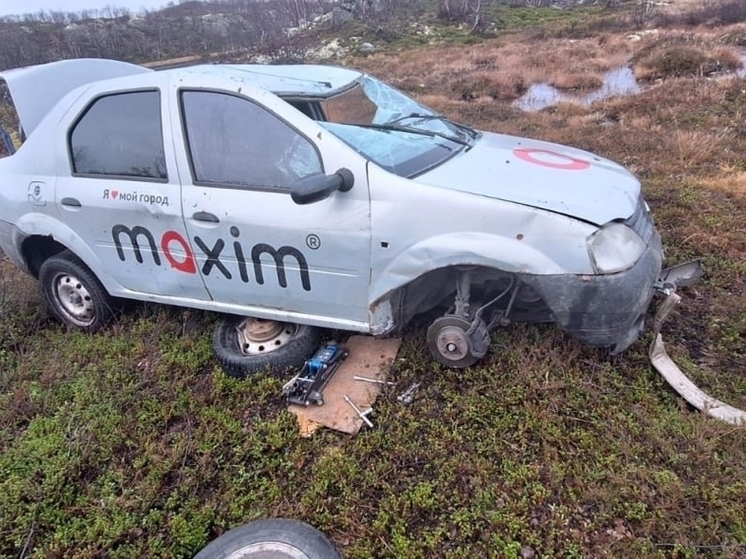 В ДТП с переворотом на трассе «Кола» водитель и пассажиры отделались испугом