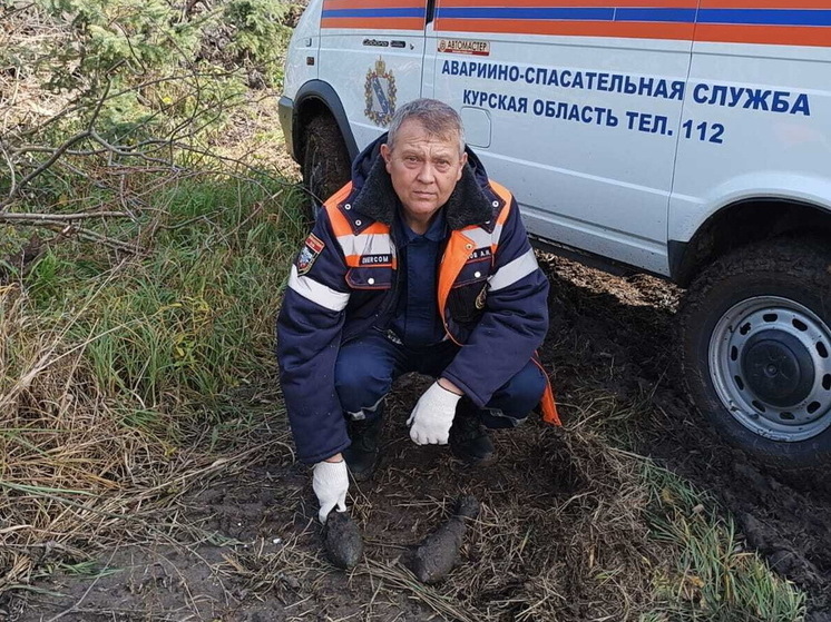 В Курске при расчистке реки Тускарь нашли две мины