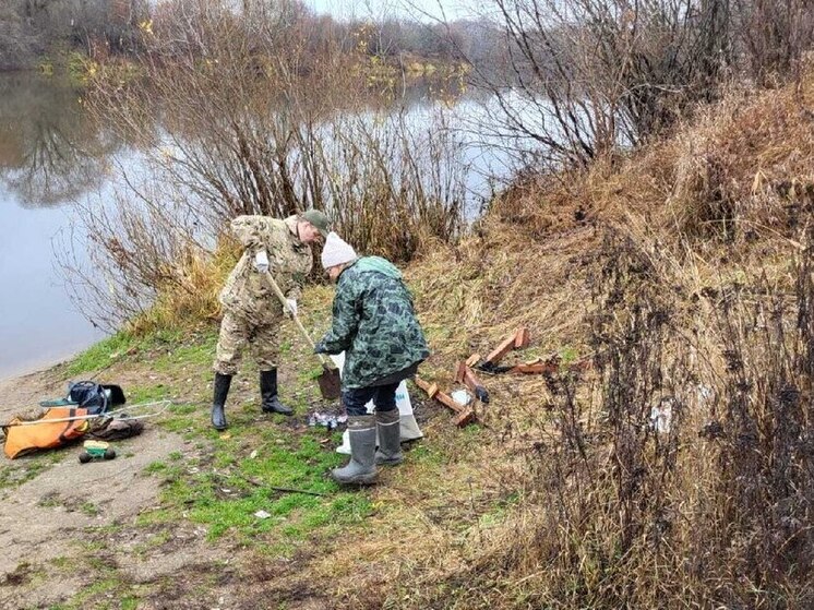 Специалисты Госохотинспекции Владимирской области ликвидировали свалки на Клязьме