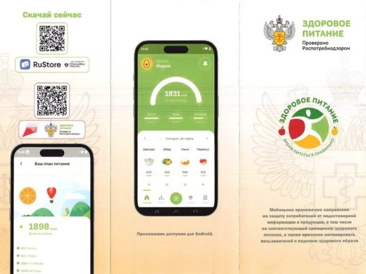 Мобильное приложение «Здоровое питание» - простой путь к ЗОЖ