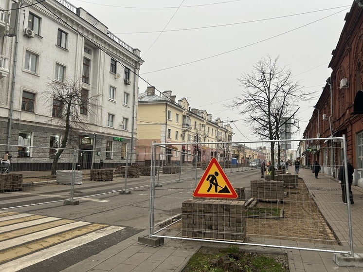 На Депутатской улице в Ярославле начались работы по созданию пешеходной зоны