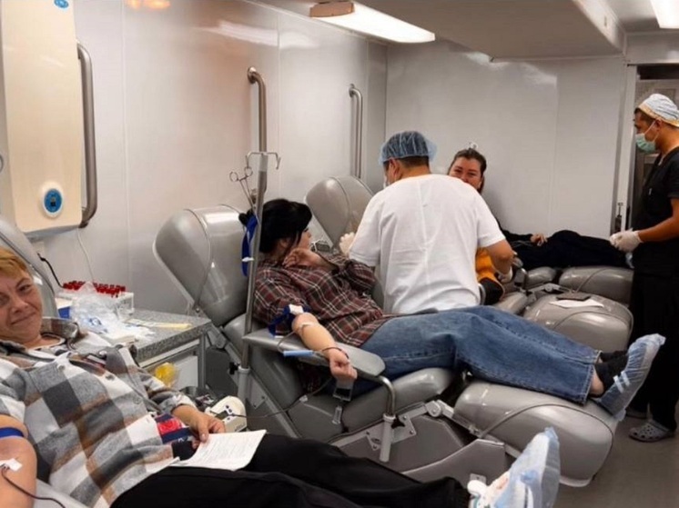 Во время донорской акции в Калмыкии собрали 241 литр крови