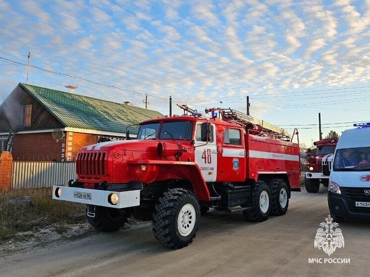 В Сургуте пожарные оперативно справились с возгоранием в СНТ "Возрождение“