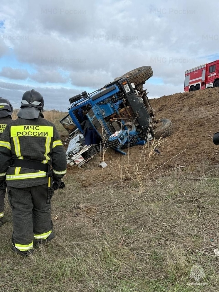 В Херсонской области перевернулся автомобиль