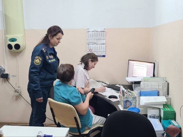 Сотрудник МЧС посетила больницу села Нижняя Пеша