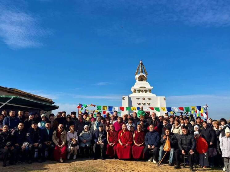 В селе Калмыкии открыли Ступу Просветления