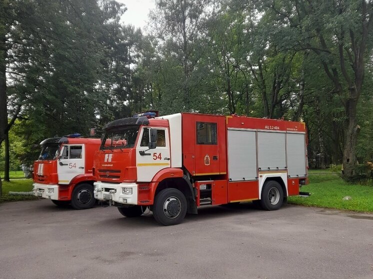 Огонь уничтожил кабину тягача на пустыре в Мурманске