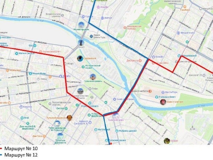 В Туле сняты ограничения движения на улицах Советской и Мосина