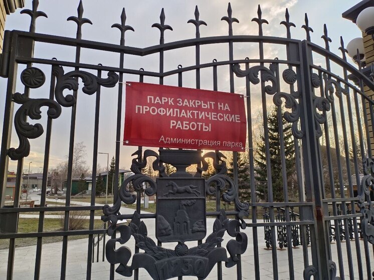 Центральный парк Барнаула закрыли на два дня из-за штормового ветра