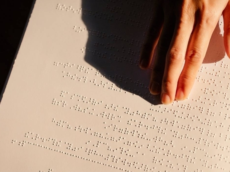 После жалобы жительницы в Чудове установили табличку с шрифтом Брайля