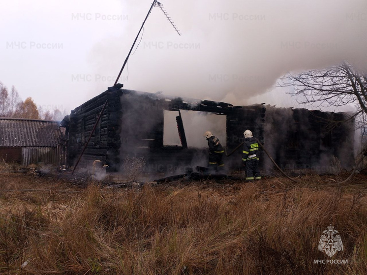 В брянской деревне Исаевка сгорел жилой дом