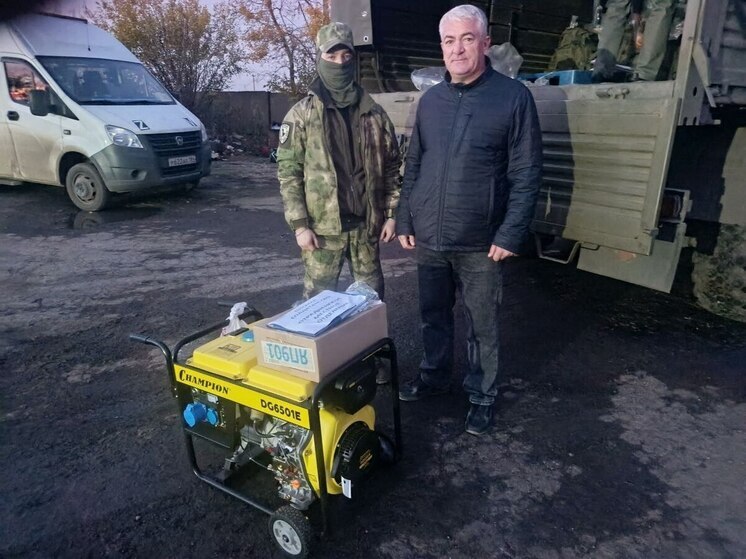 Херсонским военнослужащим передали дизельный генератор