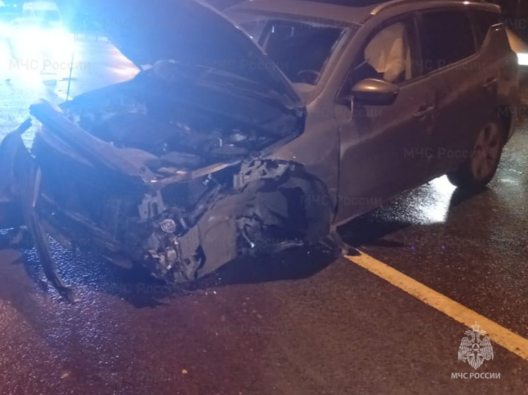 Под Медынью столкнулись автобусы с легковушкой